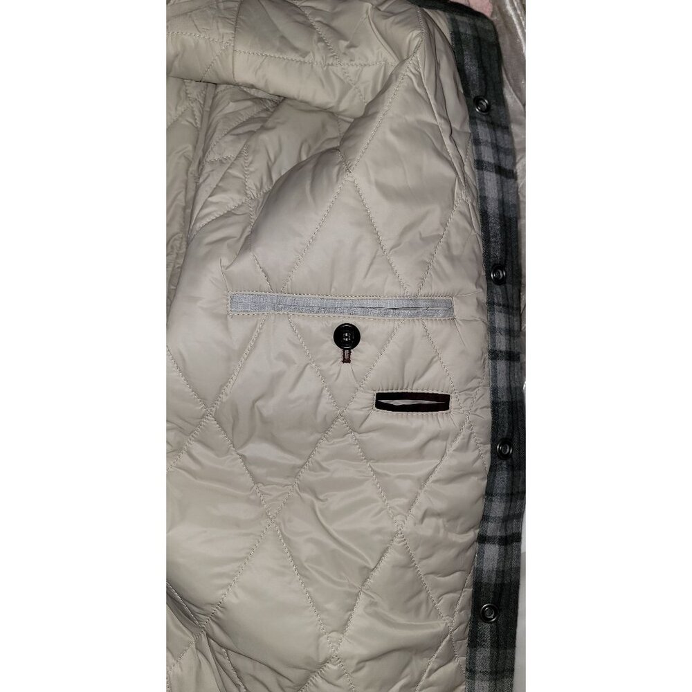 Brunello Cucinelli plaid-check padded jacket - Men's Size 50 - Made in Italy - Picture 7 of 16